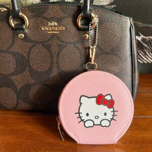 NEW HELLO KITTY Zippered Coin Purse Bag Charm - PINK